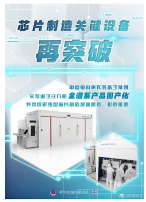 從“卡脖子”到自主可控 我國離子注入機實現全譜系國產化突破